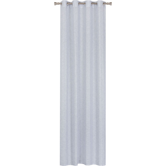Firana z kółkami SEQUIN 140/260 cm kol szary
