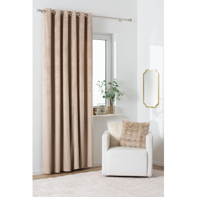 Zasłona kółka BILO 200x260 cm taupe