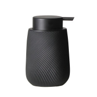 Dozownik RIBS 8x8cm, wys. 13cm, czarny