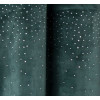 Zasłona z kółkami CRISTAL 135x260cm, kolor zielony