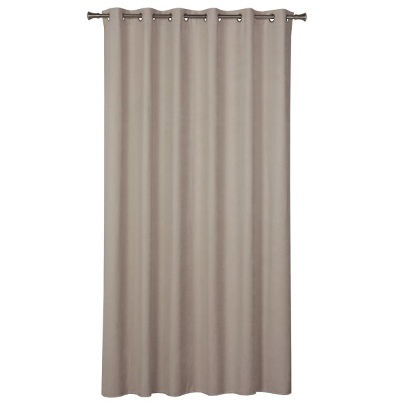 Zasłona kółka ZAHRA 200x260cm taupe