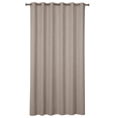 Zasłona kółka ZAHRA 200x260cm taupe