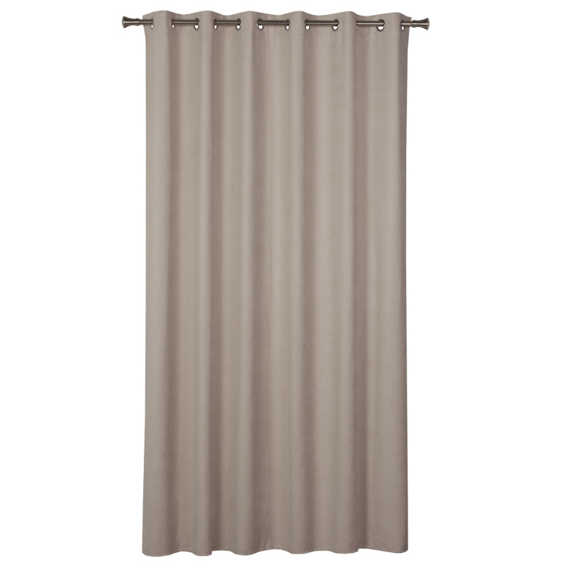 Zasłona kółka ZAHRA 200x260cm taupe