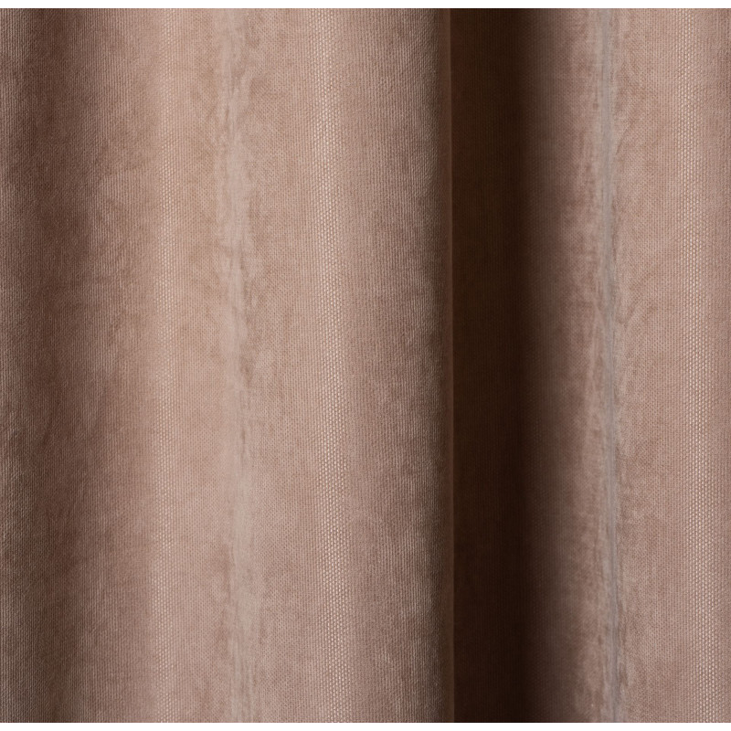 Zasłona kółka ZAHRA 200x260cm taupe