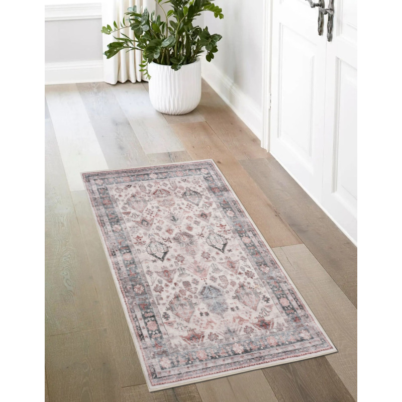 Dywan druk. NOMI, faux wool,80x140cm,wielokolorowy