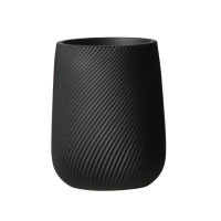 Kubek RIBS 8x8cm, wys. 10cm, czarny