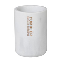Kubek MARBLE 7x7x10cm biały