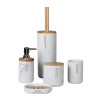 Szczotka WC MARBLE 10x10x38cm kolor biały