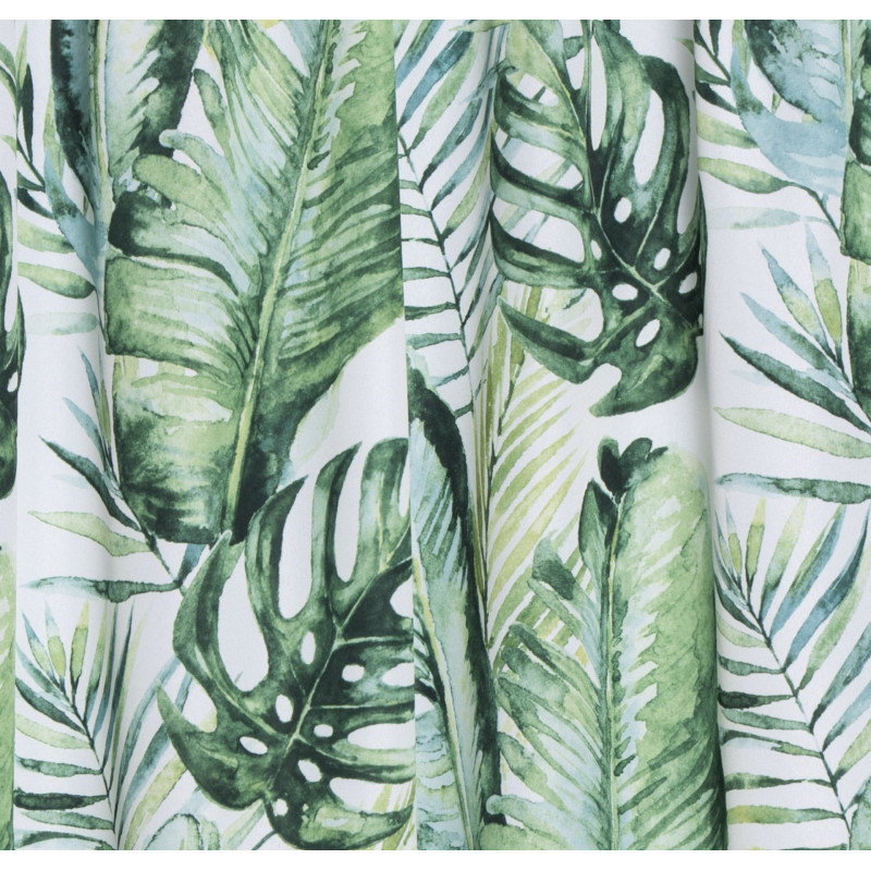 Zasłona z taśmą TOBAGO 140x260 cm, kolor zielony