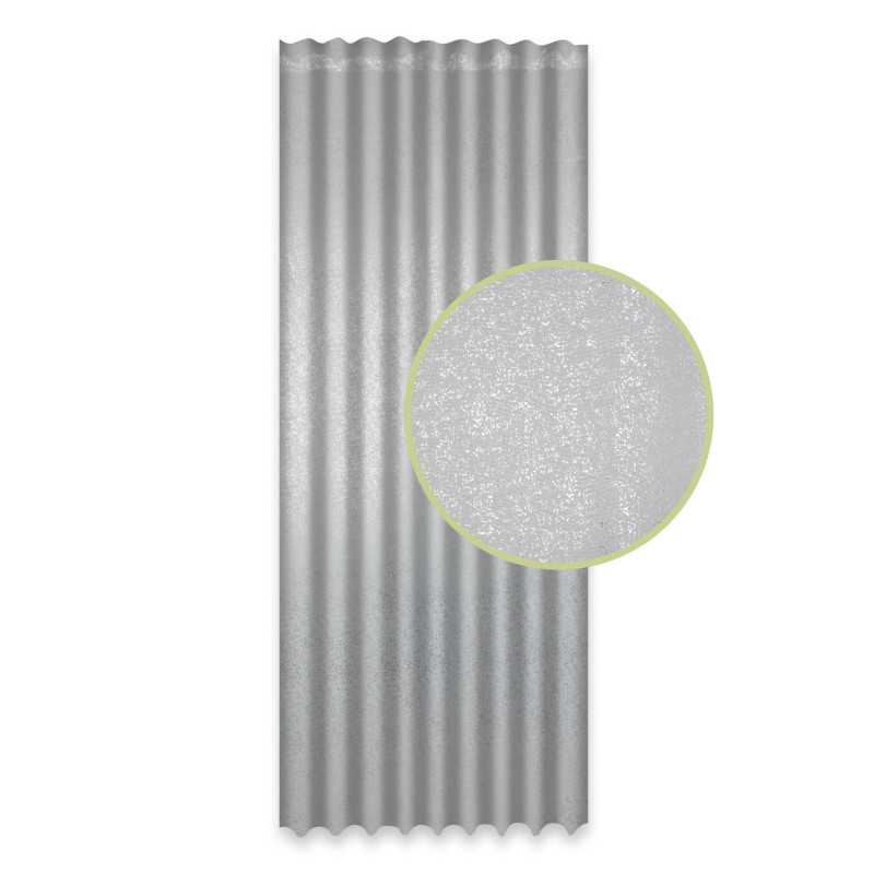 Zasłona z taśmą STAR CHIC 135x300 bia/sre