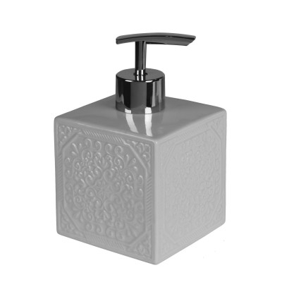 Dozownik MAUR 8,5x8,5x14 cm popiel