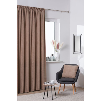Zasłona z taśmą ZAHRA 200x260cm taupe