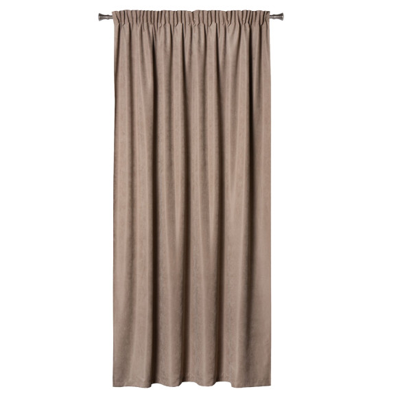 Zasłona z taśmą ZAHRA 200x260cm taupe
