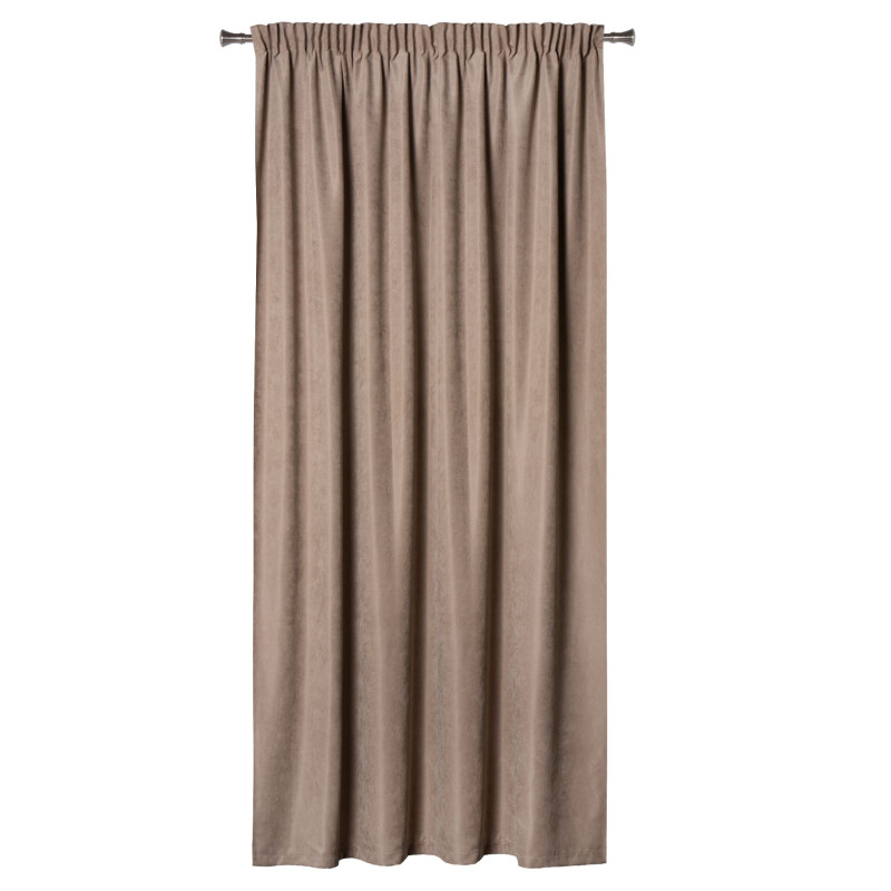 Zasłona z taśmą ZAHRA 200x260cm taupe