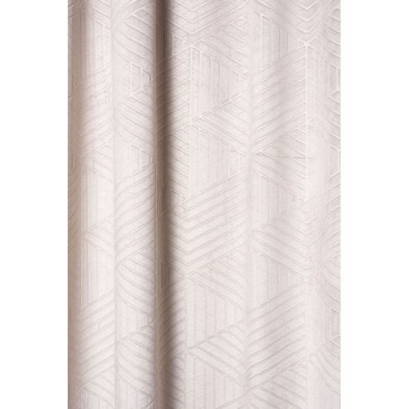 Zasłona z taśmą BLOCKS 200x260 cm, kolor beżowy