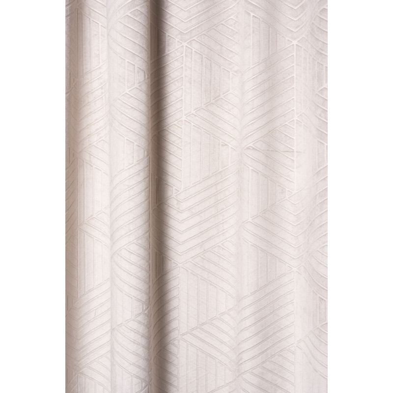 Zasłona z taśmą BLOCKS 200x260 cm, kolor beżowy