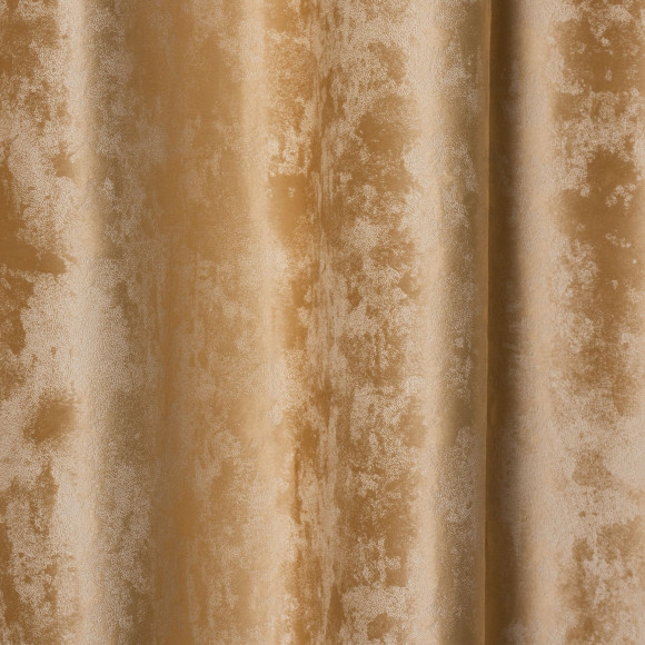 Zasłona z taśmą FES 200x245cm, kolor złoty