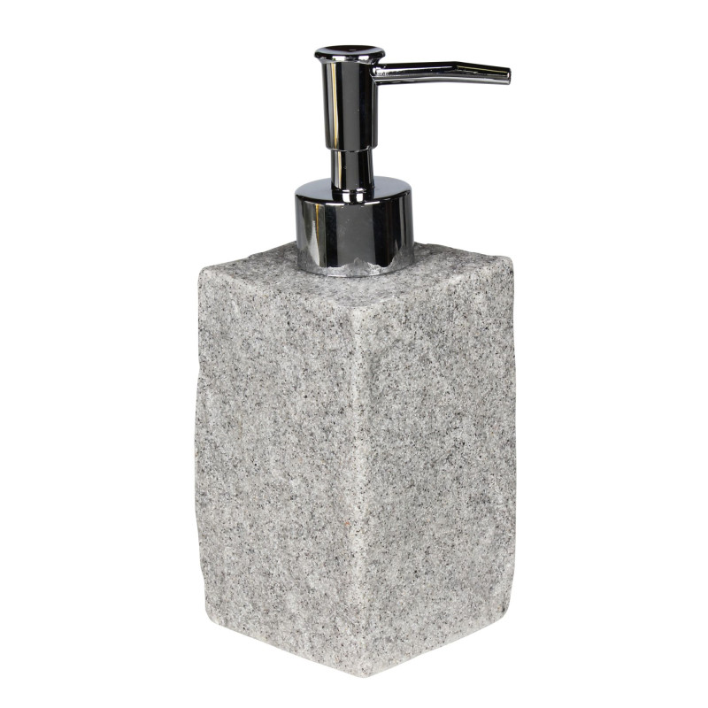 Dozownik PEDRO 6,5x6,5x17,5cm szary