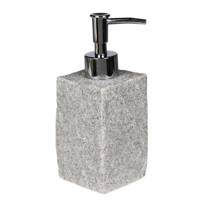 Dozownik PEDRO 6,5x6,5x17,5cm szary