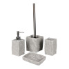 Dozownik PEDRO 6,5x6,5x17,5cm szary