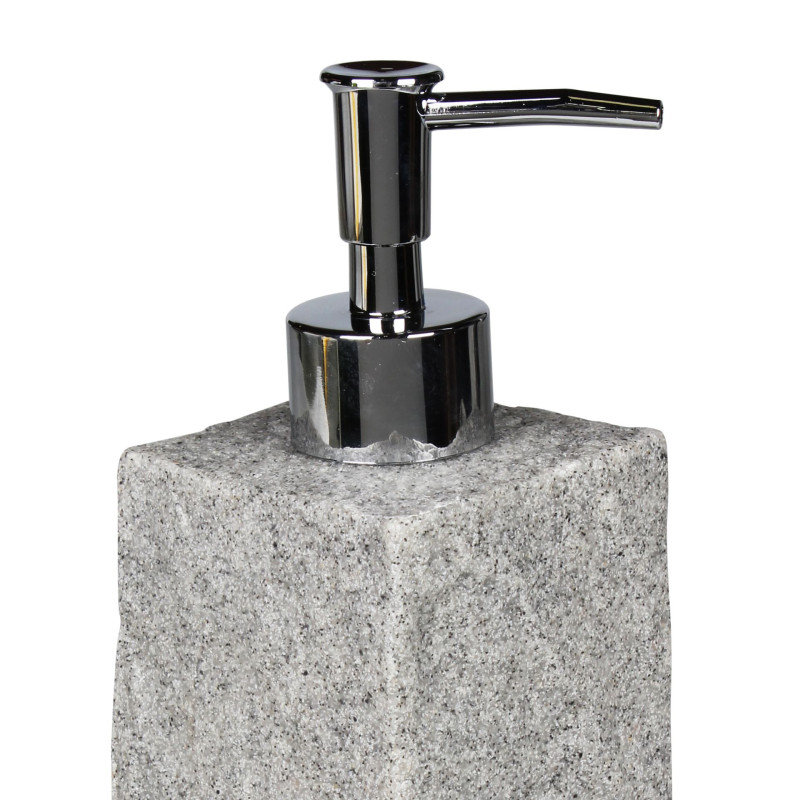 Dozownik PEDRO 6,5x6,5x17,5cm szary