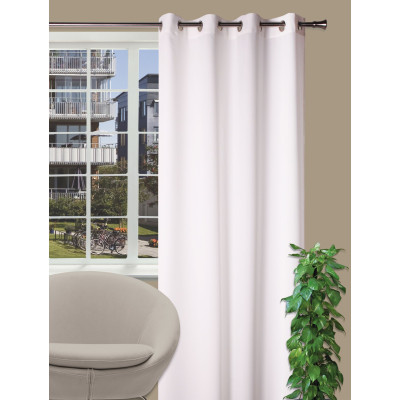 Zasłona z kółkami OXFORD 140/250 cm kolor biały