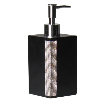 Dozownik CHIQ 7x7cm, wys. 18cm czarny