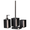 Dozownik CHIQ 7x7cm, wys. 18cm czarny