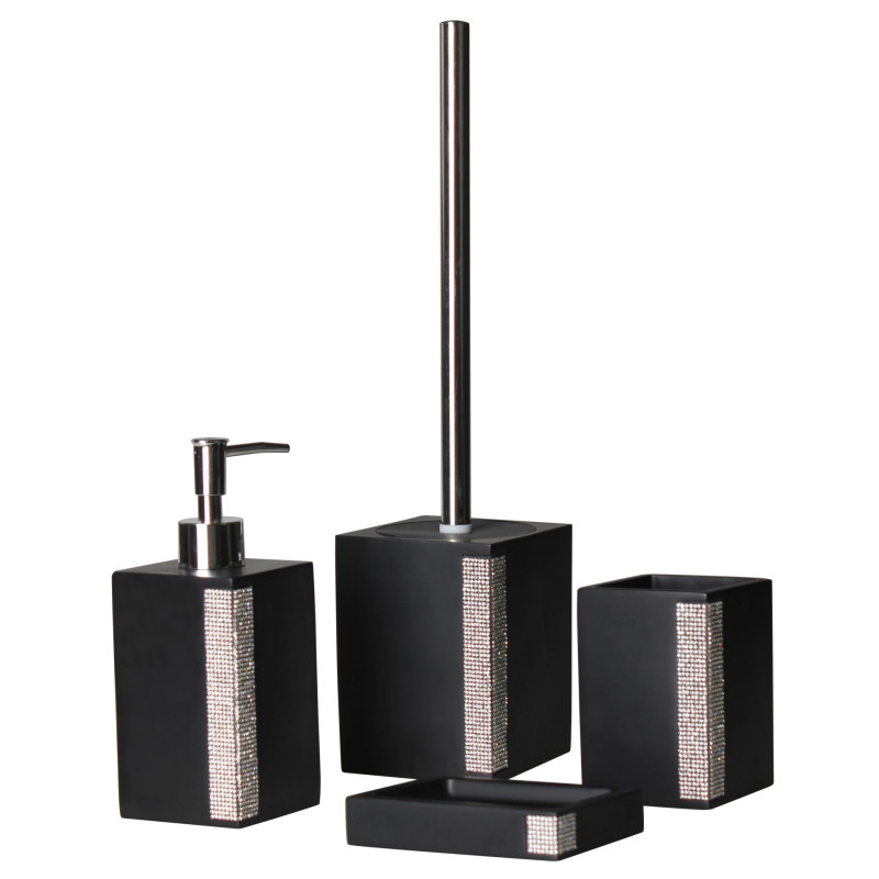 Dozownik CHIQ 7x7cm, wys. 18cm czarny
