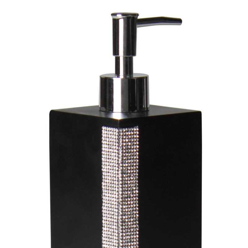 Dozownik CHIQ 7x7cm, wys. 18cm czarny