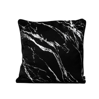 Poszewka ENDLESS CHIC 45x45 czarny+srebr