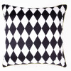 Poszewka CHIC OBSESSION NO.1 45x45 biało-czarna