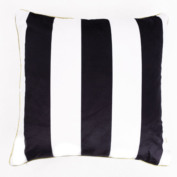Poszewka CHIC OBSESSION NO.1 45x45 biało-czarna