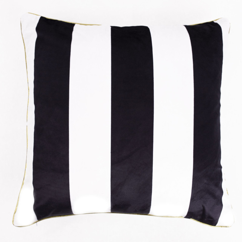 Poszewka CHIC OBSESSION NO.1 45x45 biało-czarna