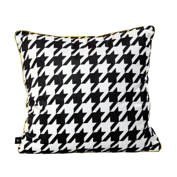 Poszewka CHIC OBSESSION NO.2 45x45 biało-czarna