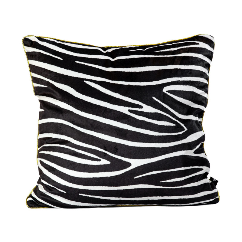 Poszewka CHIC OBSESSION NO.2 45x45 biało-czarna