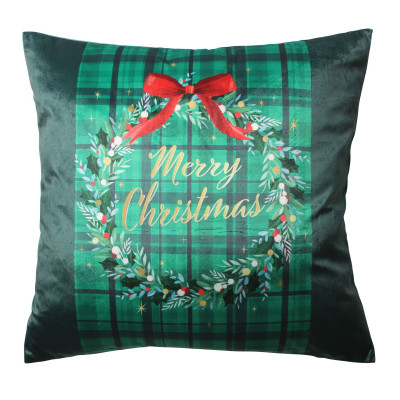 Poszewka BOW 45x45cm, kolor zielony 1S