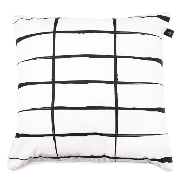 Poszewka COMO CHIC 45x45 biało-czarna