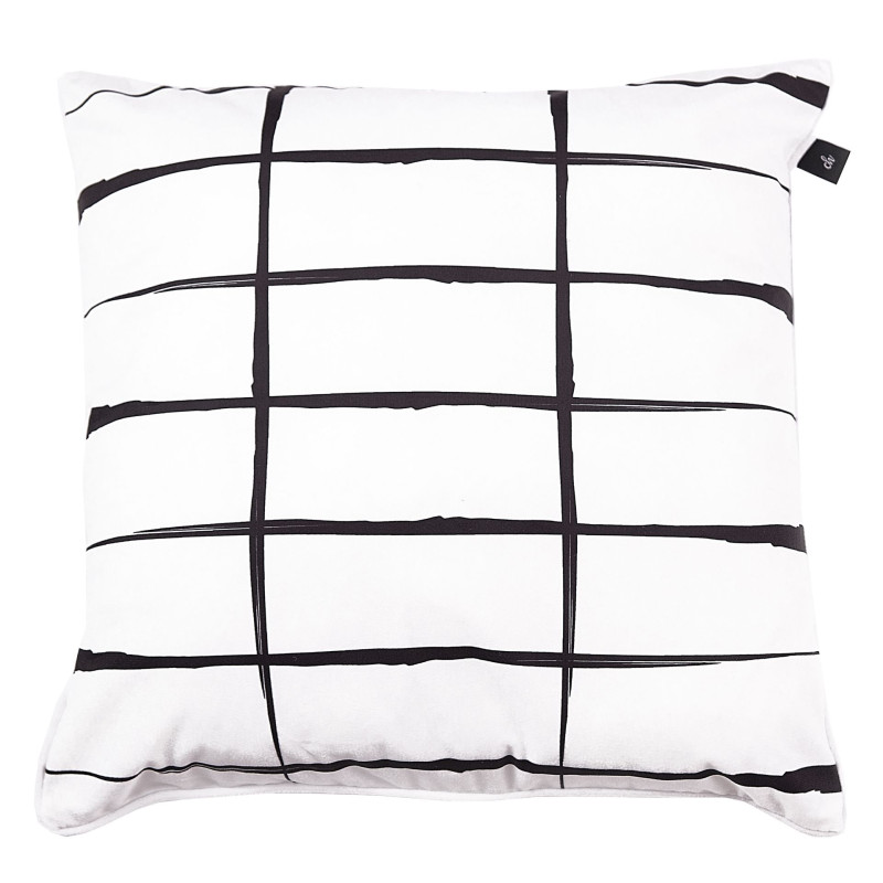 Poszewka COMO CHIC 45x45 biało-czarna