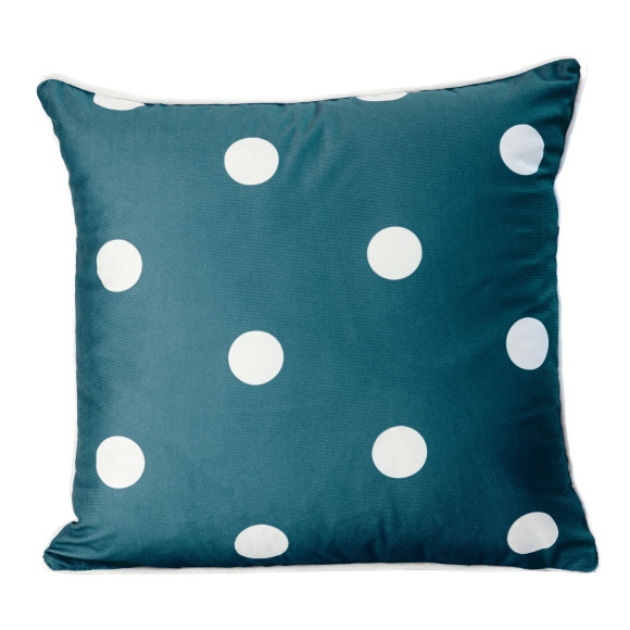 Poszewka drukowana 2S DUO CHIC 45x45 turkus
