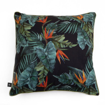 Poszewka FLOWER CHIC 45x45 mix ciemny