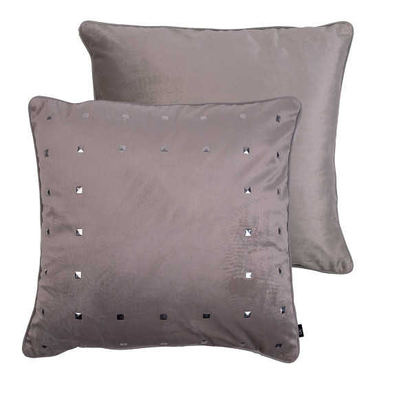Poszewka MODERN CHIC 45x45 szary+srebrny