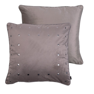Poszewka MODERN CHIC 45x45 szary+srebrny