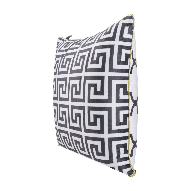 Poszewka CHIC OBSESSION NO.3 45x45 biało-czarna