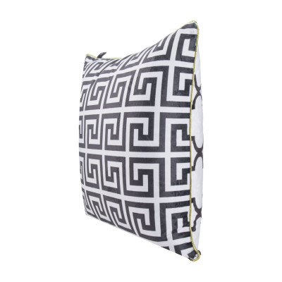 Poszewka CHIC OBSESSION NO.3 45x45 biało-czarna