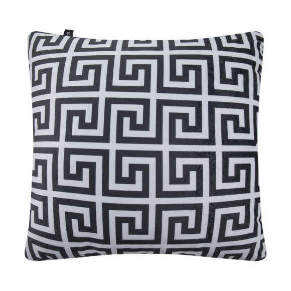 Poszewka CHIC OBSESSION NO.3 45x45 biało-czarna