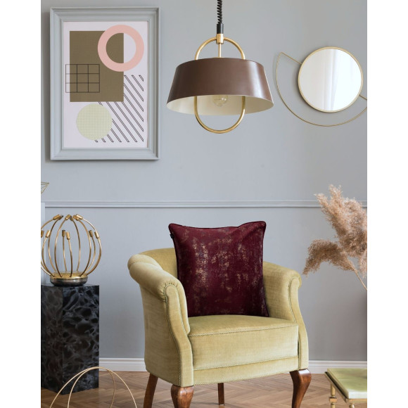 Poszewka OH MY CHIC 45x45 bor/zł