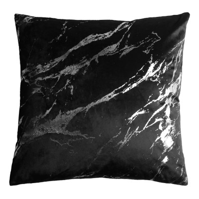 Poszewka STORM 45x45 cm, kolor czarny/srebrny