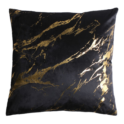 Poszewka STORM 45x45 cm, czarny/złoty