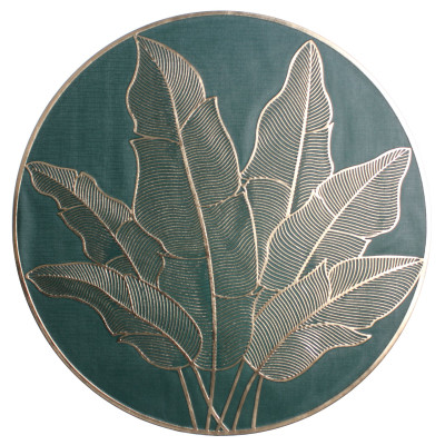 Podkładka BELO,śr.38cm,kolor zielono-złoty